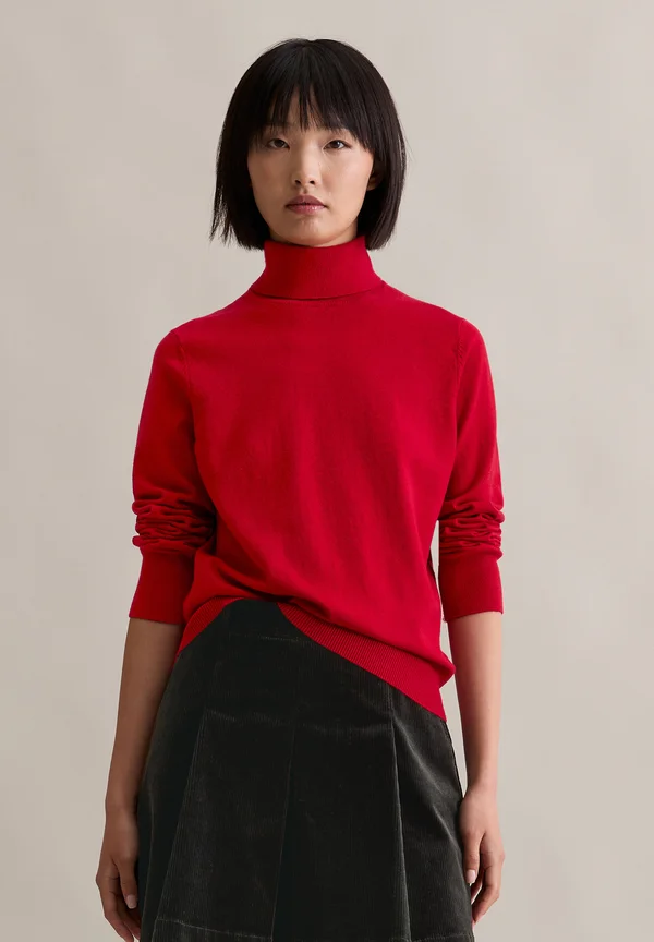 LONGSLEEVE TURTLENECK - Strickpullover - red mulberry
