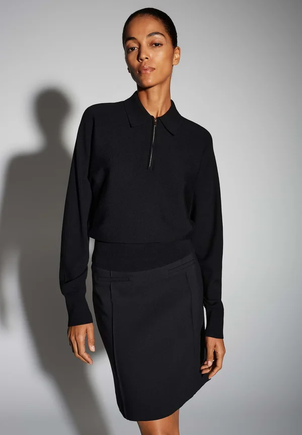 LOOSE FIT - Strickpullover - black