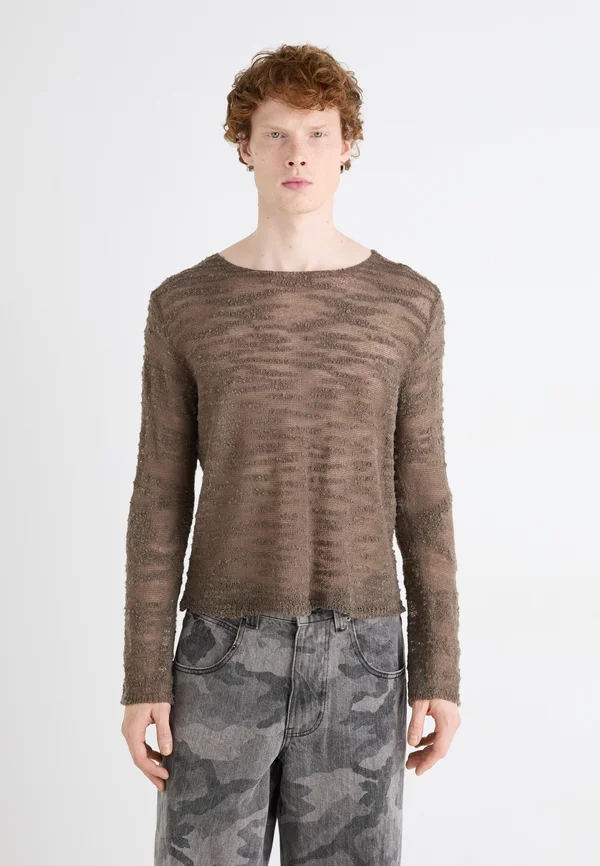 LOOSE SLUB - Strickpullover - brown