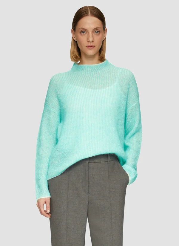 LOOSE  - Strickpullover - helles türkis