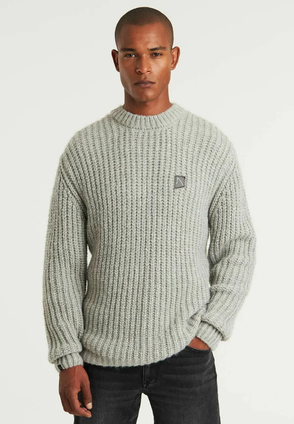 LORENZO - Strickpullover - light grey
