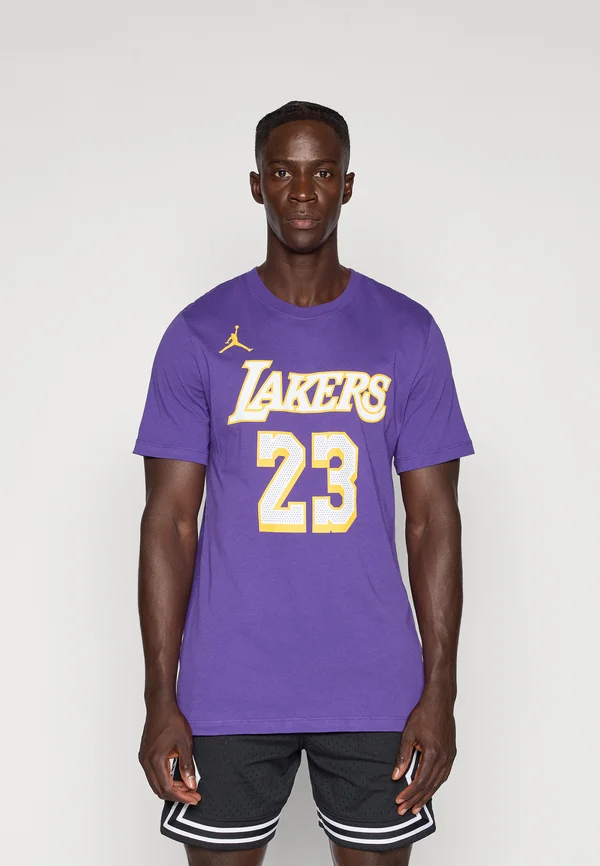 LOS ANGELES LAKERS TEE LEBRON JAMES - Vereinsmannschaften - field purple