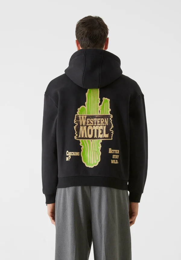 LOST YOUTH - WESTERN MOTEL - Kapuzenpullover - black