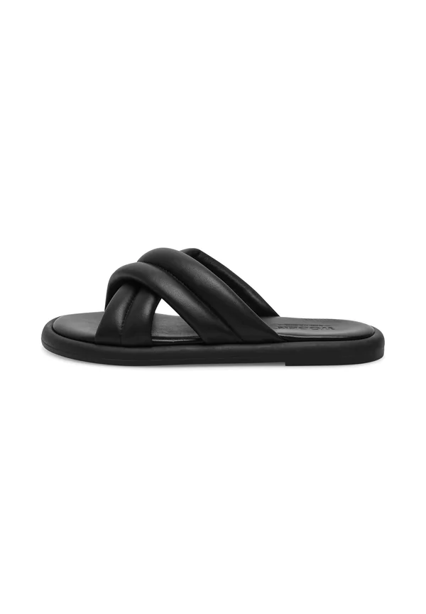 LOTTA CROSS - Pantolette flach - black