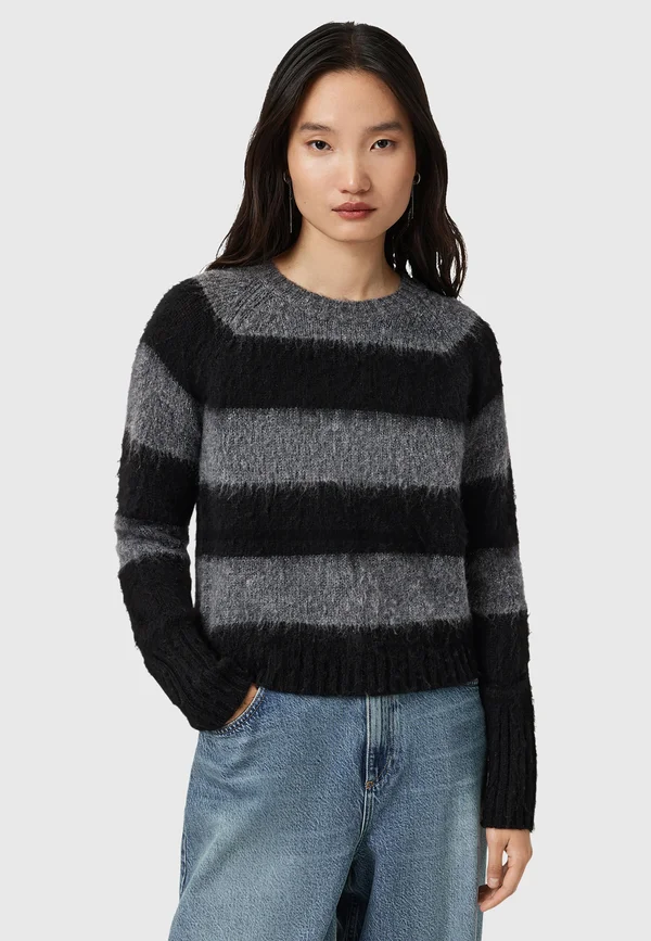 LOU SPARK  - Strickpullover - black grey