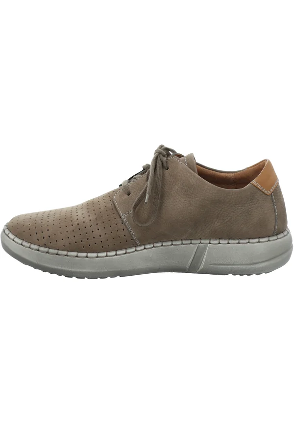 LOUIS - Sportlicher Schnürer - taupe-kombi