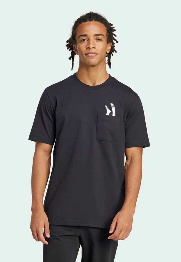 LOUNGE GRAPHIC POCKET - T-Shirt basic - black