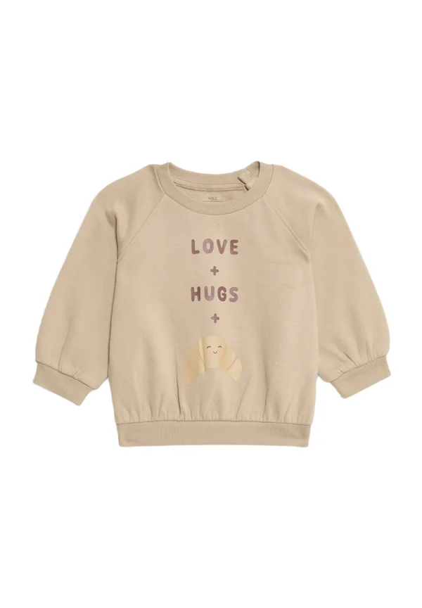 LOVE AND HUGS - Sweatshirt - cream