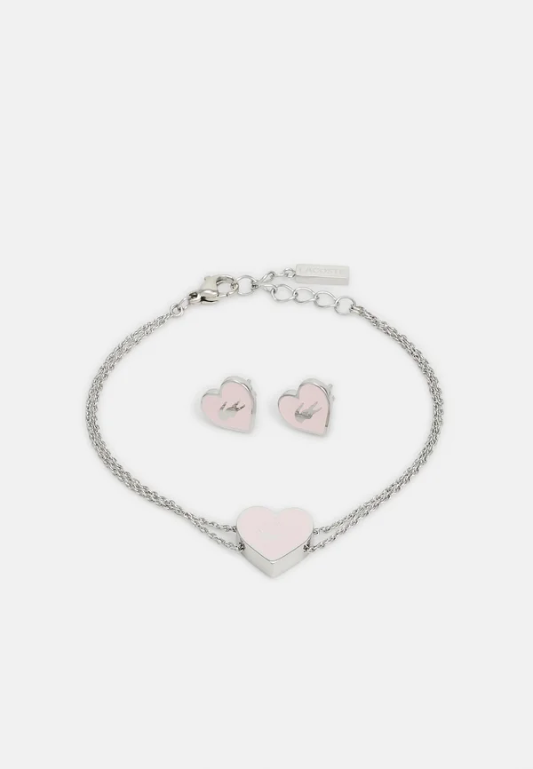 LOVE MY CROC SET - Ohrringe - silver-coloured