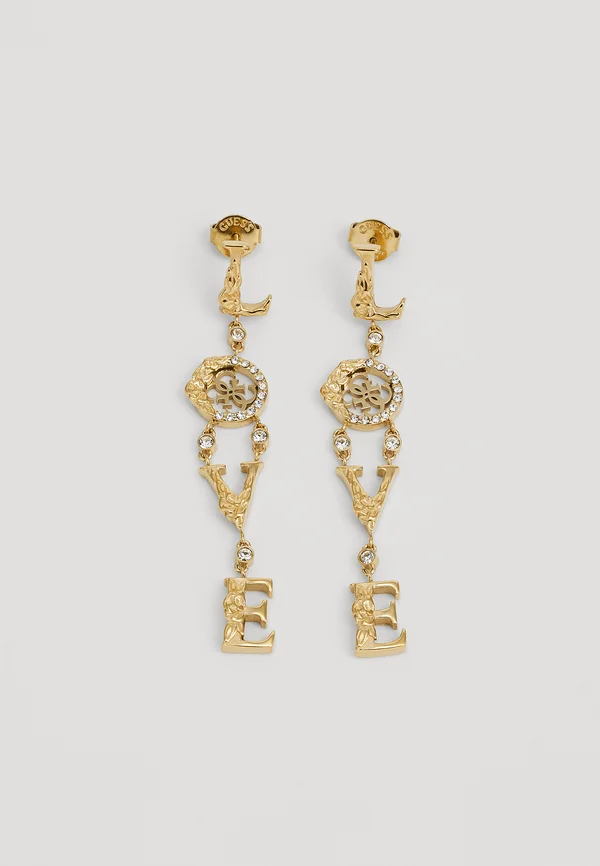 LOVE - Ohrringe - yellow gold-coloured