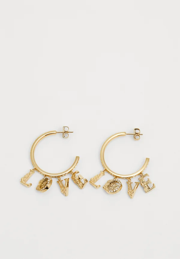 LOVE - Ohrringe - yellow gold-coloured