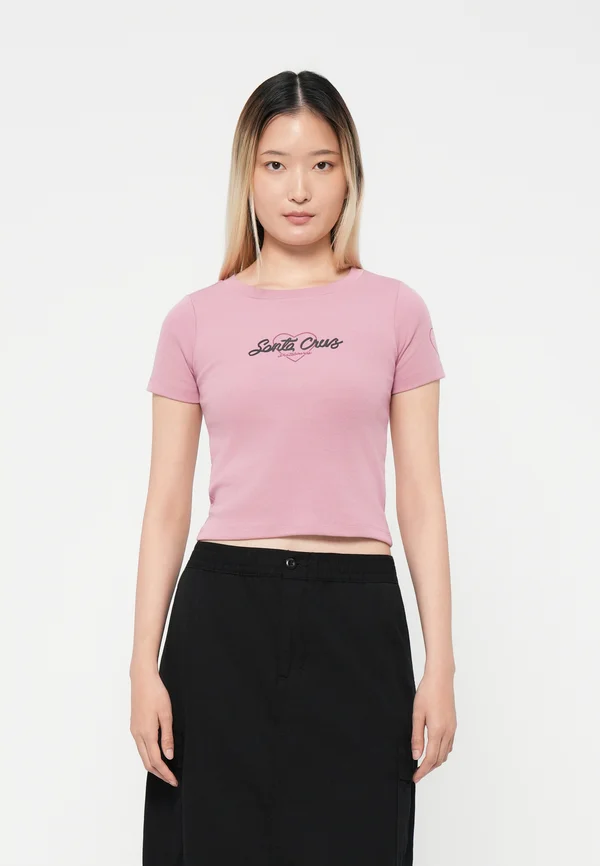 LOVE SCRIPT FRONT - T-Shirt print - universal pink