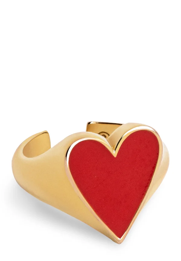 LOVELY HEART ENAMEL - Ring - oro y rojo