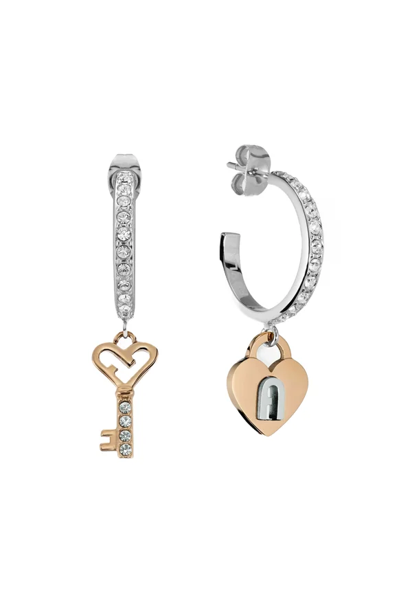 LOVING PADLOCK - Ohrringe - silver tone and pink
