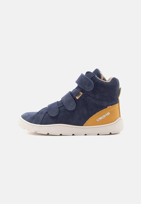 LOVUND UNISEX - Stiefelette - navy/mustard