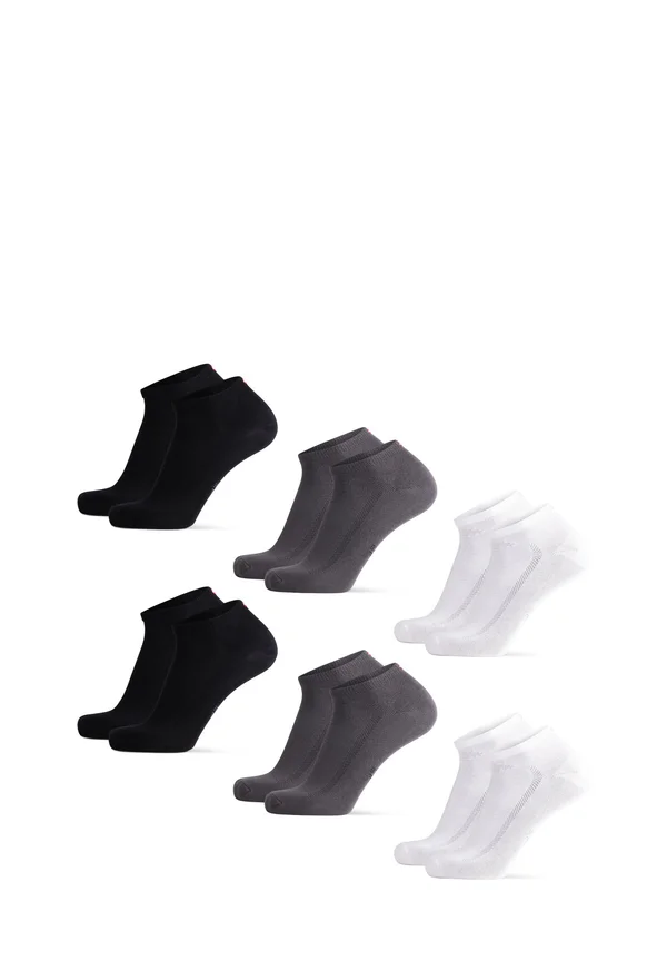 LOW-CUT BAMBOO 6 PACK - Socken - black/ grey/white
