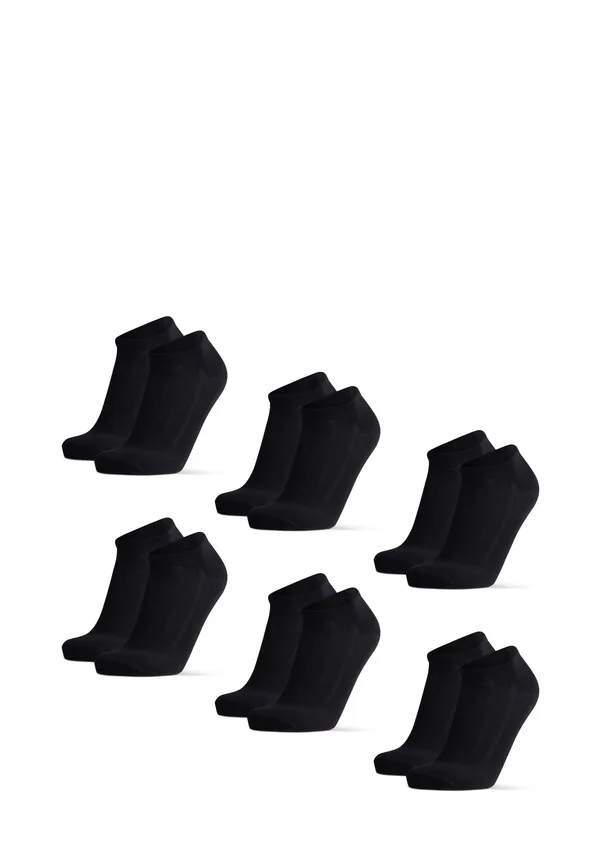 LOW-CUT BAMBOO 6 PACK - Socken - black