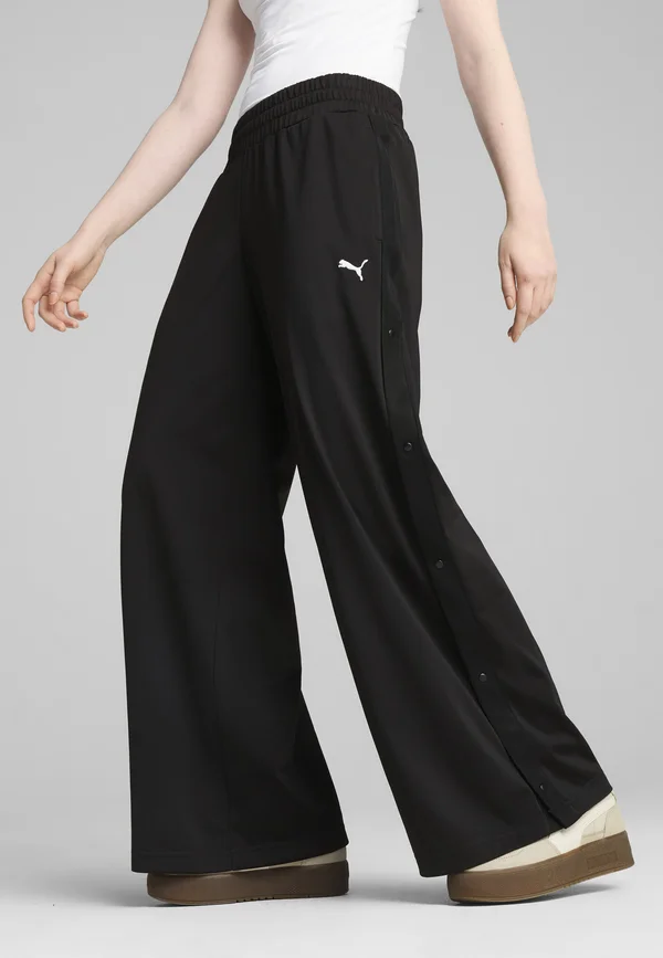 LOW RISE - Stoffhose - black