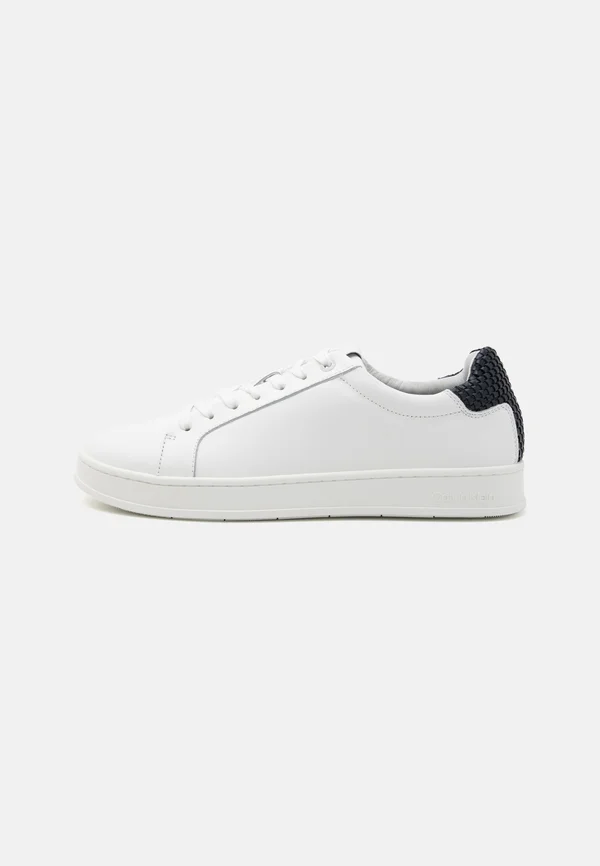 LOW TOP LACE UP WOVEN - Sneaker low - white/navy