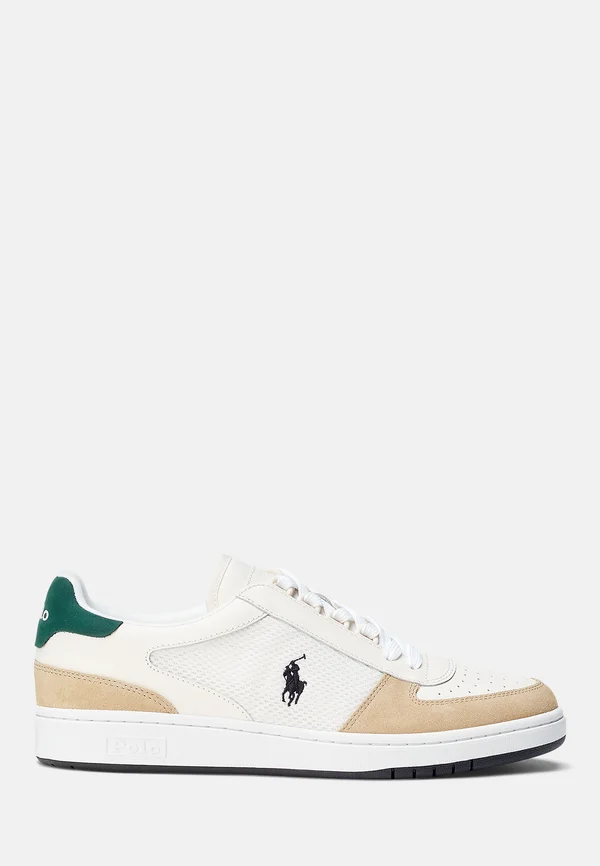LOW TOP - Sneaker low - bone/black/green