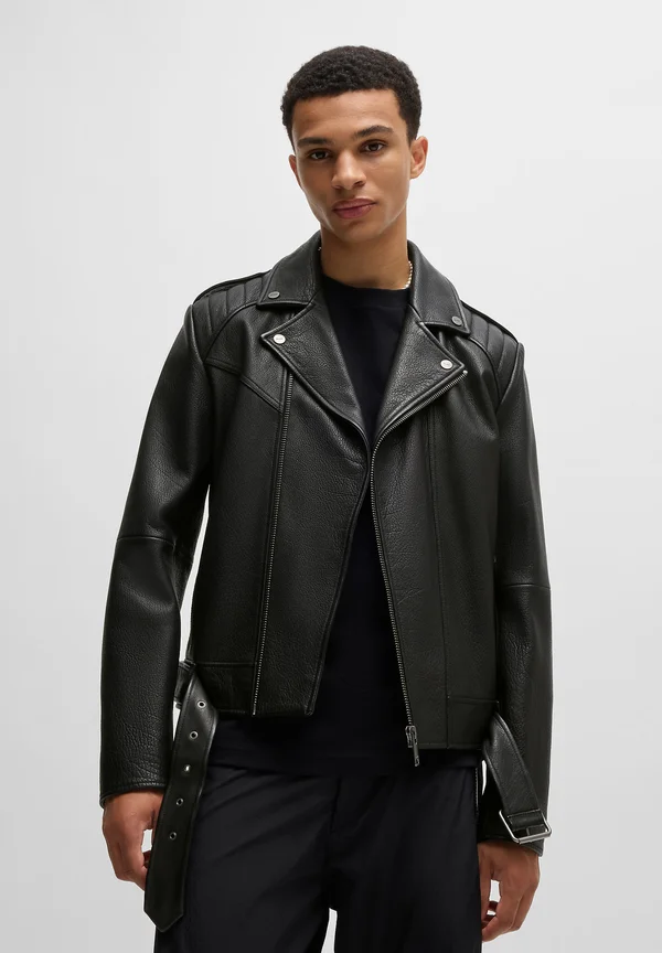 LOWIS-5 - Lederjacke - black