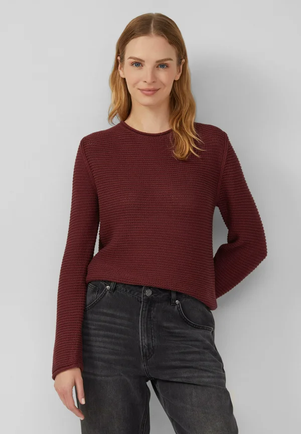 LÄSSIGER - Strickpullover - bordeaux