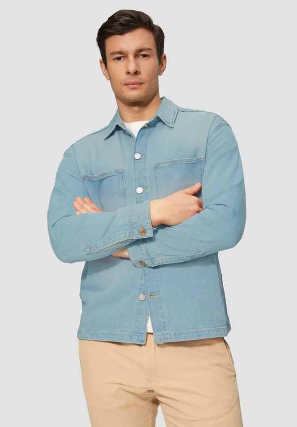 LÄSSIGES OVER - Jeansjacke - blau