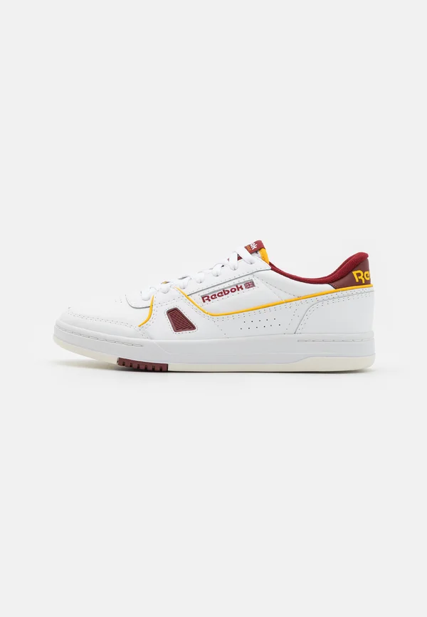 LT COURT UNISEX - Sneaker low - white/richmaroon/fiercegold