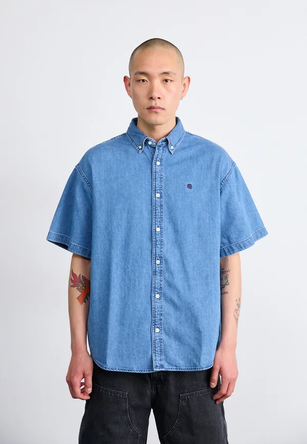 LUCAS SHIRT - Hemd - blue stone washed