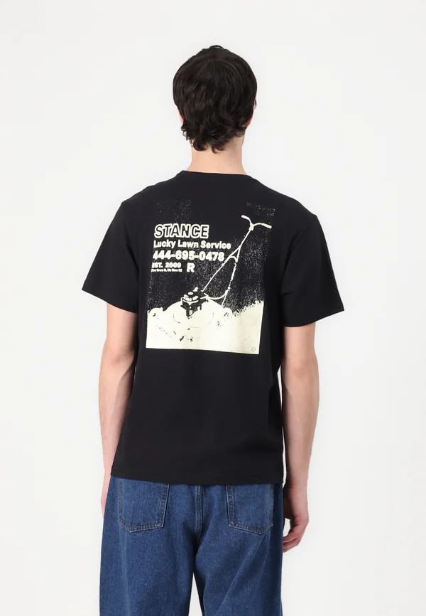 LUCKY LAWN TEE - T-Shirt print - black