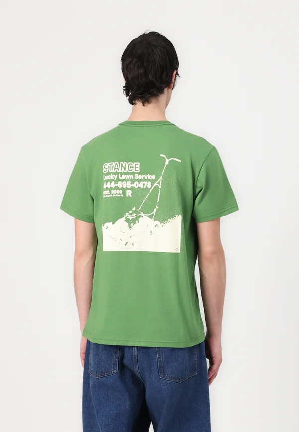 LUCKY LAWN TEE - T-Shirt print - green