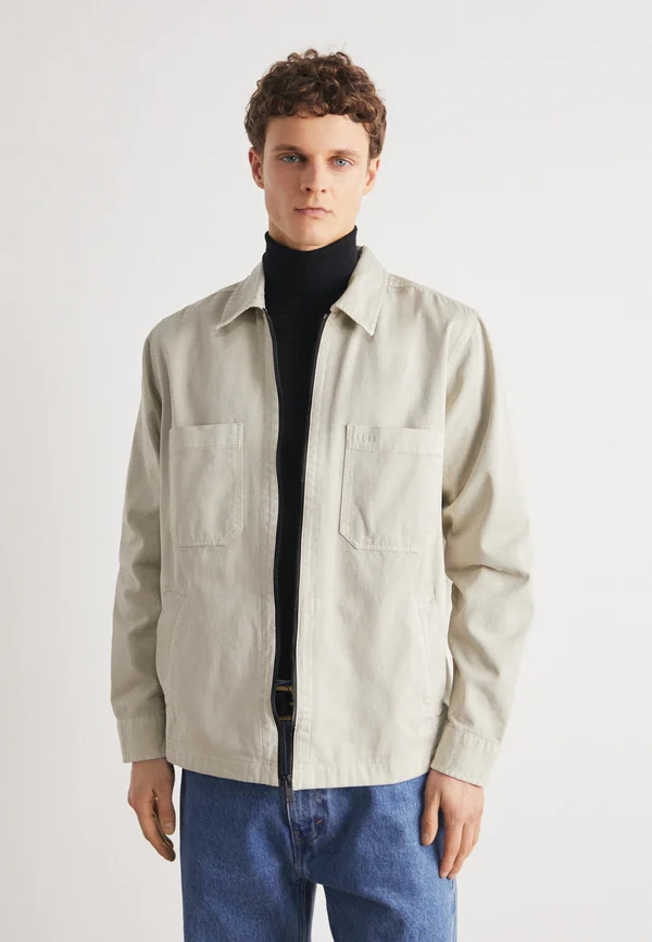 LUDDY ZIP - Jeansjacke - light beige