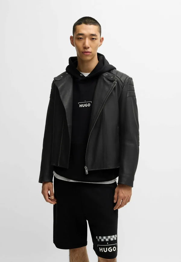LUDOK - Lederjacke - black one