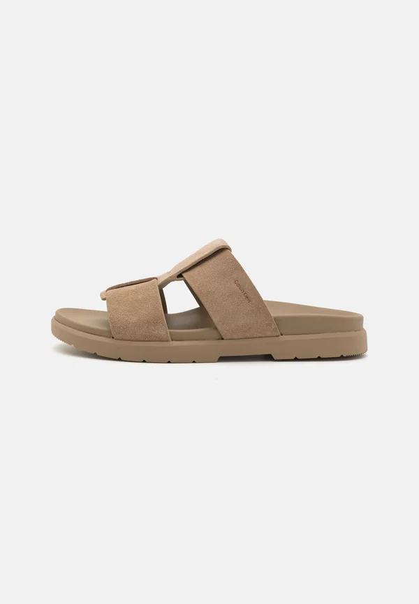 LUG DOUBLE T - Pantolette flach - beige