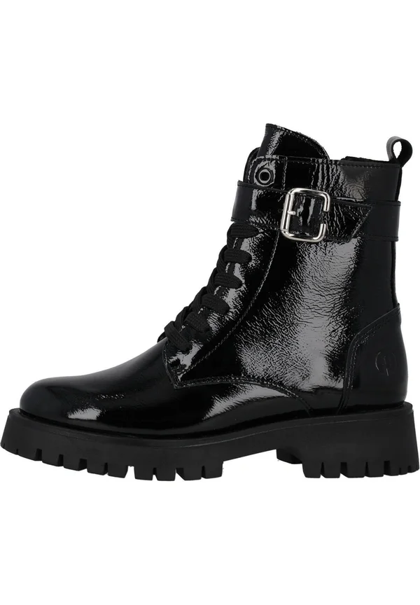 LUILLA - Cowboy-/Bikerstiefelette - schwarz lack