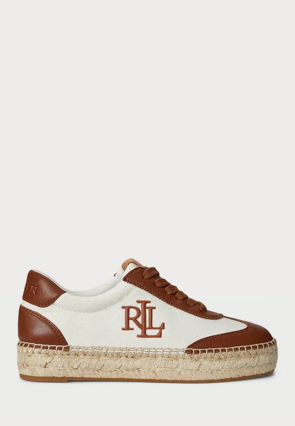 LUIZE CANVAS & NAPPA ESPADRILLE SNEAKER - Sneaker low - natural/tan