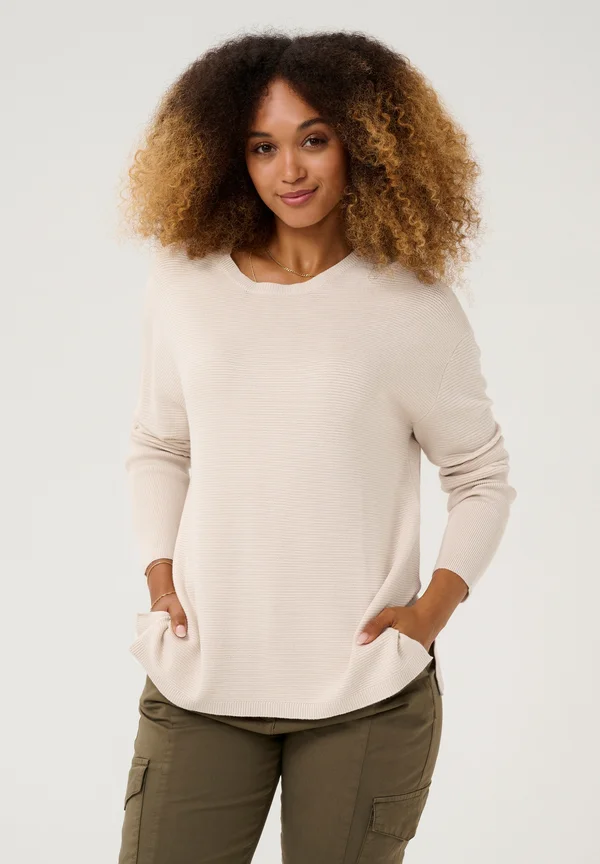 LUKA ONECK - Strickpullover - oatmeal
