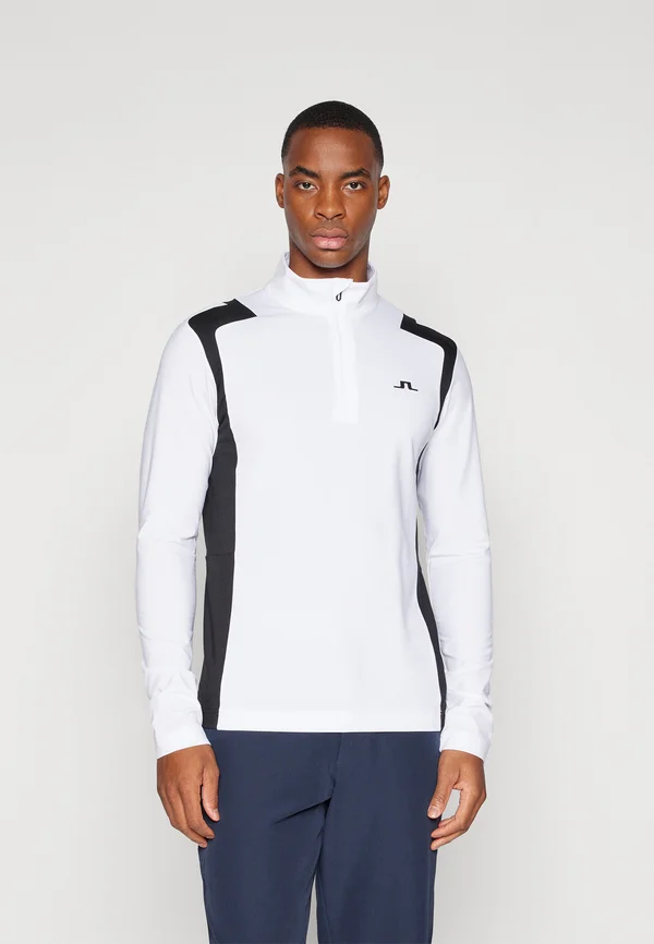 LUKAS QUARTER ZIP MID LAYER - Langarmshirt - white