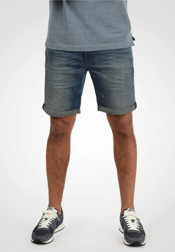 LUKE - Jeans Shorts - blue