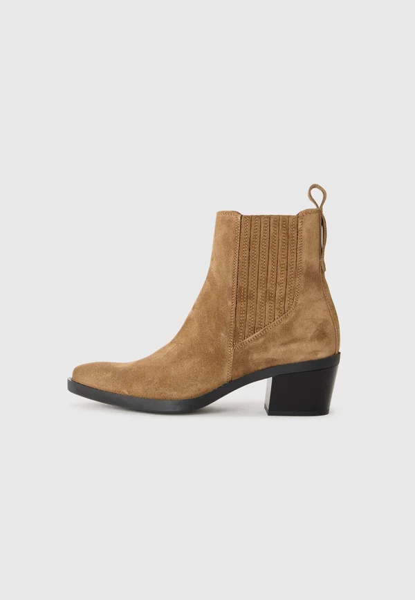 LUNA - Cowboy-/Bikerstiefelette - mid brown