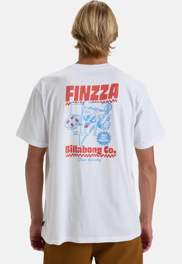 LUNCH BREAK  - T-Shirt print - wht