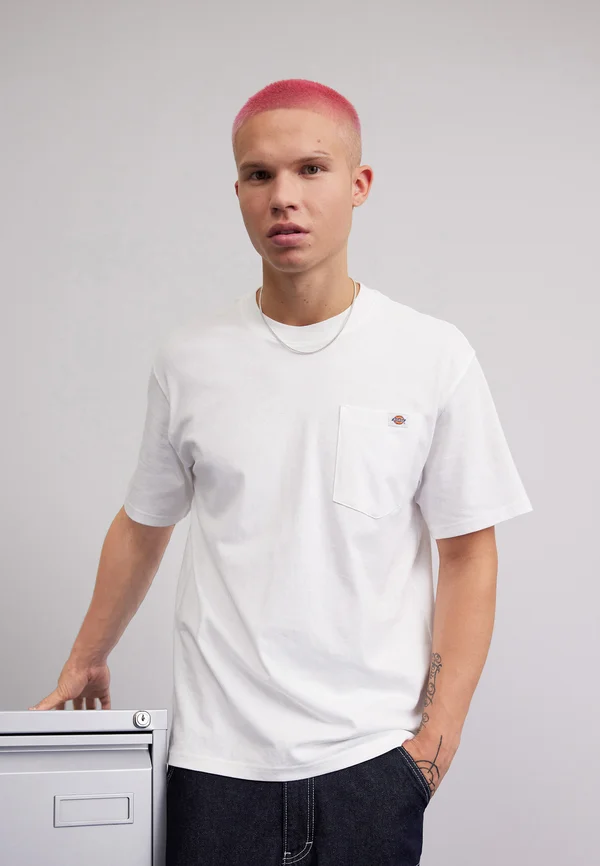LURAY POCKET TEE - T-Shirt basic - white