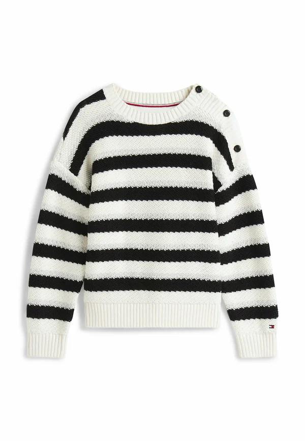 LUREX STRIPE SWEATER - Sweatshirt - ivory silk