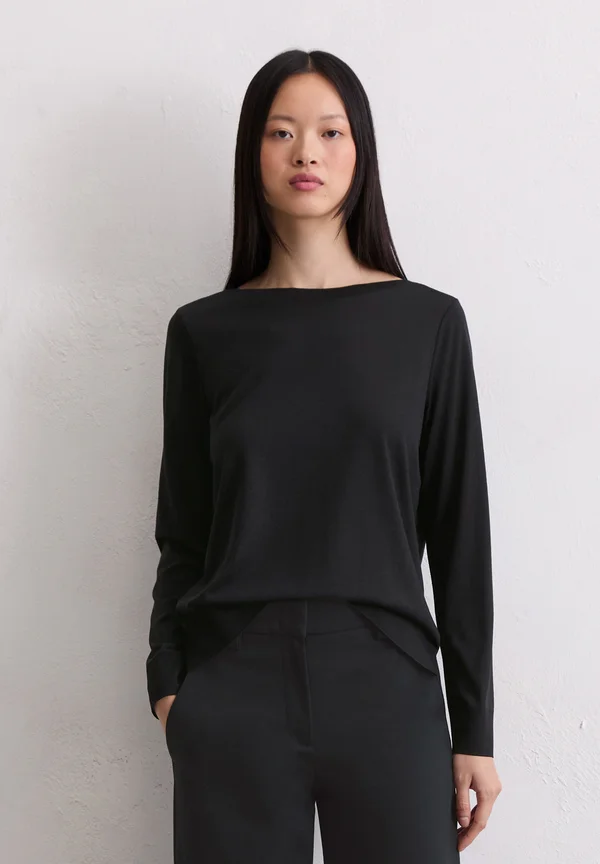 LUXURY LONGSLEEVE - Strickpullover - black