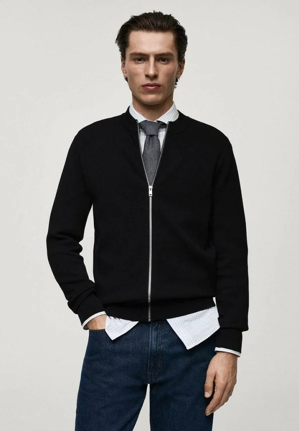 LUXUSC - Strickjacke - black