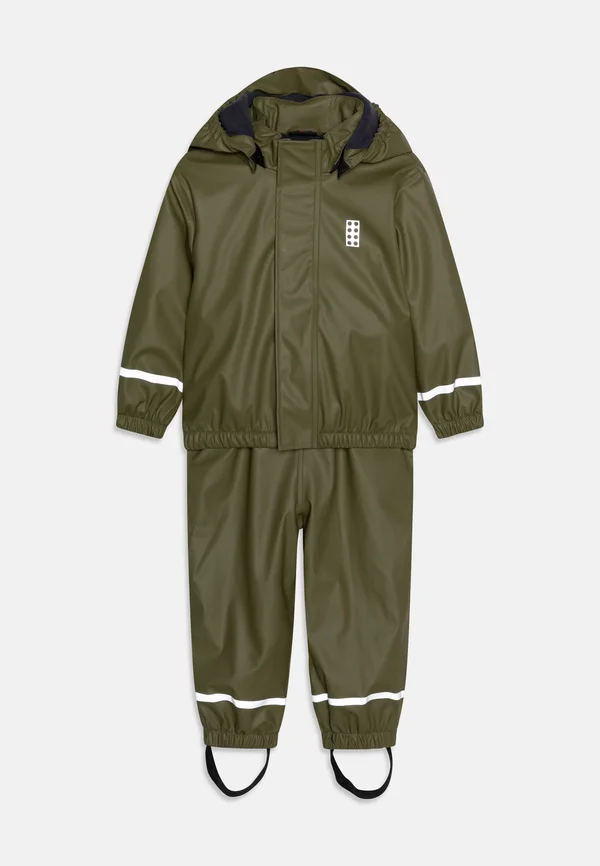 LWJIVAN RAIN SET - Regenhose - dark khaki