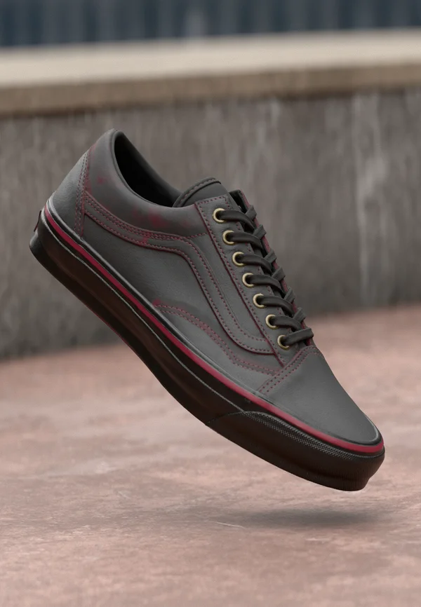 LX OLD SKOOL - Sneaker low - dark red/black