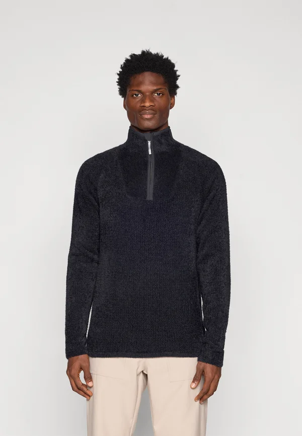 LYKAN HALF ZIP - Fleecepullover - true black