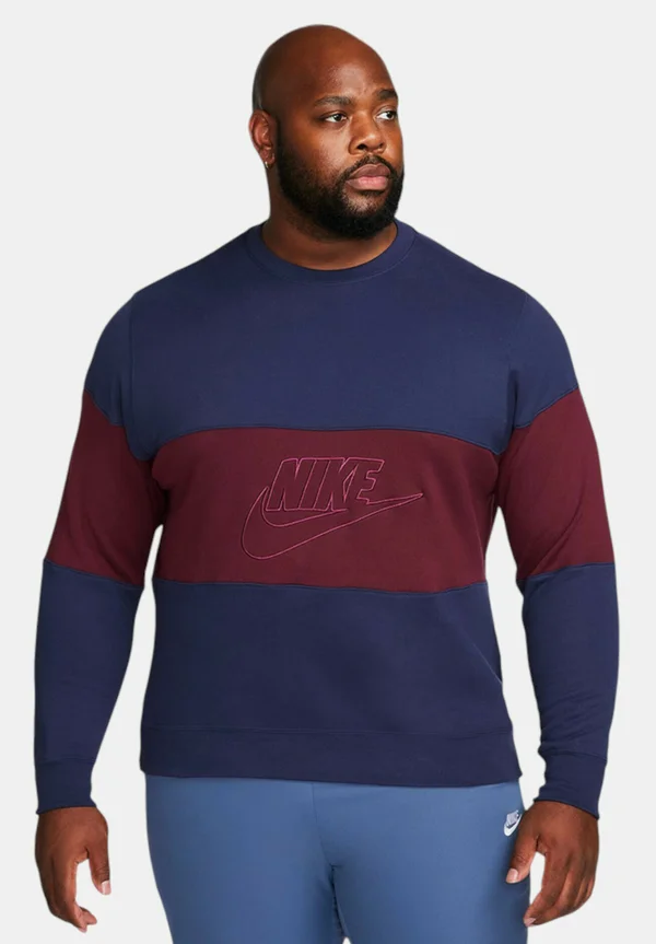 M CLUB FT CB CREW - Sweatshirt - night blue brown