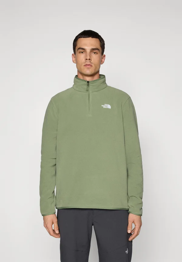 M GLACIER FLEECE 1/4 ZIP JACKET - Fleecepullover - bark mist